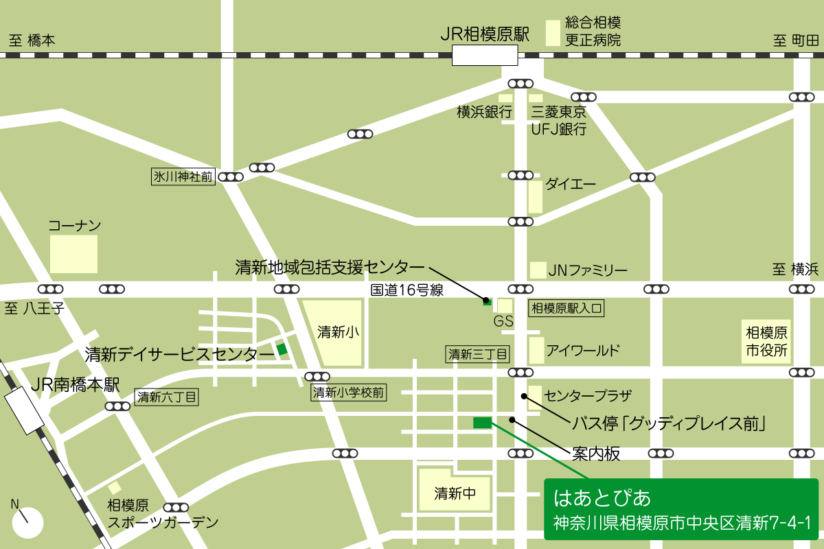 はあとぴあ案内図